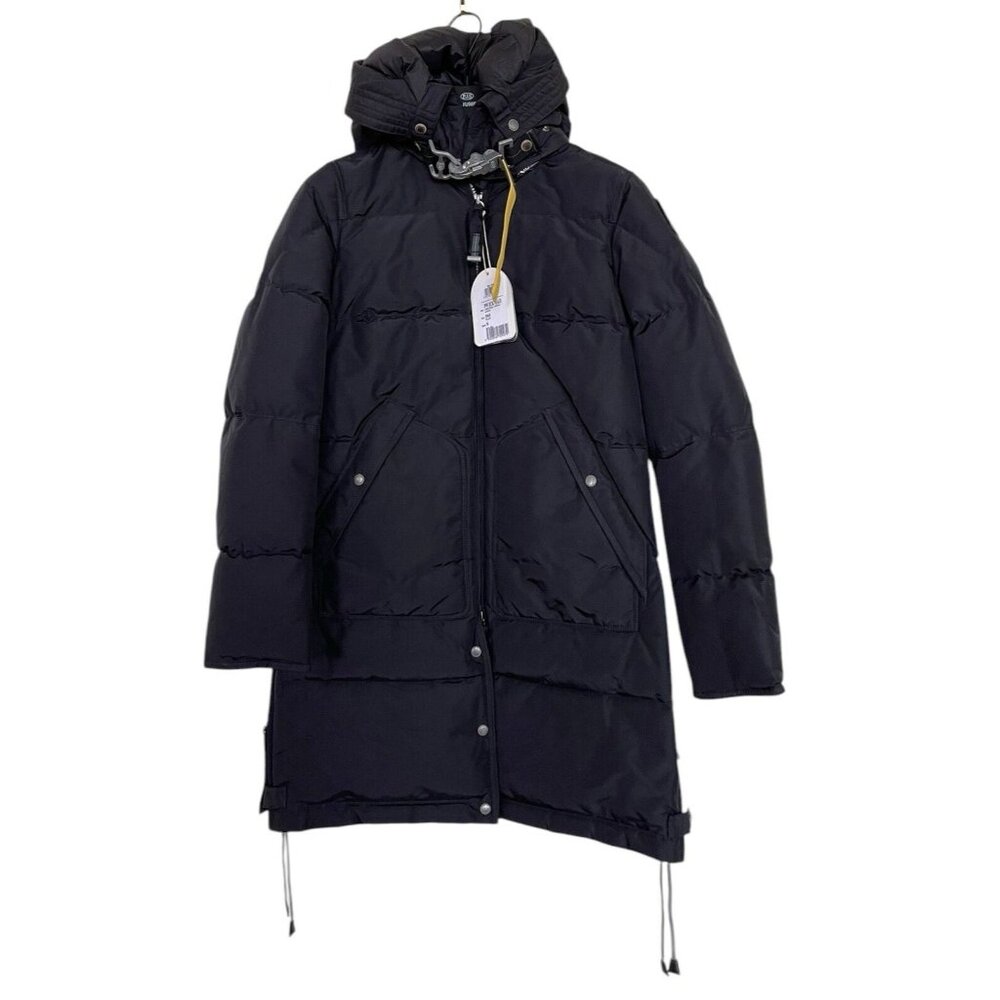 Parajumpers Coat Womens Long Bear Long Jacket Black Size‎ Small S Down Hooded